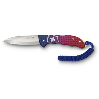  Складной нож Victorinox Evoke Alox 0.9415.d221, функций 5, 136мм, синий/красный, коробка подарочная 