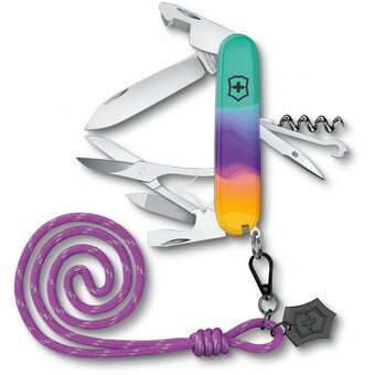 Складной нож Victorinox Companion Sydney Style 1.3909.e222, функций 16, 91мм, бирюзовый, коробка подарочная 