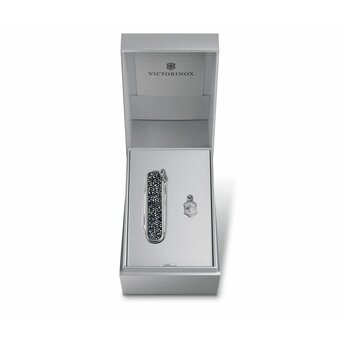  Складной нож Victorinox Classic Brilliant Crystal 0.6221.35, функций 5, 58мм, черный/серебристый, коробка подарочная 