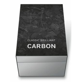  Складной нож Victorinox Classic Brilliant Carbon 0.6221.90, функций 5, 58мм, черный/серебристый, коробка подарочная 
