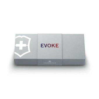  Складной нож Victorinox Evoke Alox 0.9415.d221, функций 5, 136мм, синий/красный, коробка подарочная 