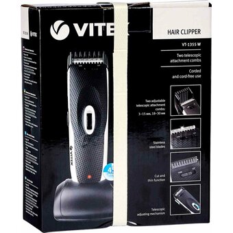  Машинка для стрижки Vitek VT-1355 черный 