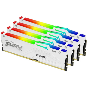  ОЗУ Kingston Fury Beast KF552C40BWAK4-64 DDR5 - 4x 16ГБ 5200МГц, DIMM, White, Ret 