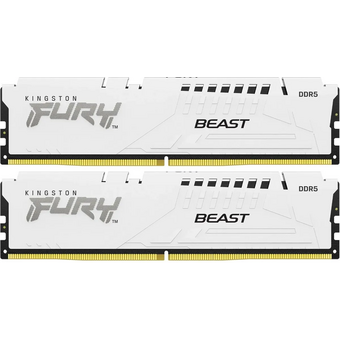  ОЗУ Kingston Fury Beast KF564C32BWEK2-32 DDR5 - 2x 16ГБ 6400МГц, DIMM, White, Ret 