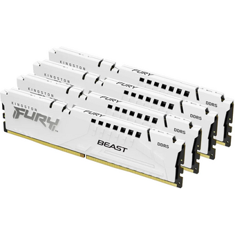  ОЗУ Kingston Fury Beast KF556C40BWK4-64 DDR5 - 4x 16ГБ 5600МГц, DIMM, White, Ret 