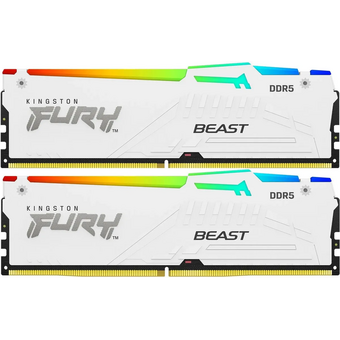  ОЗУ Kingston Fury Beast KF556C40BWAK2-32 DDR5 - 2x 16ГБ 5600МГц, DIMM, White, Ret 