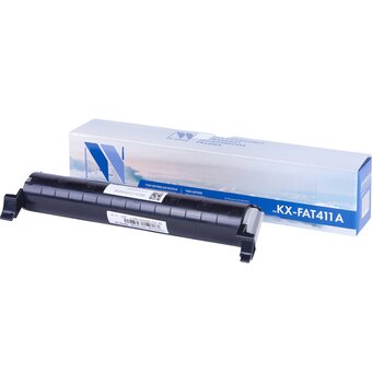  Картридж лазерный NV Print NV-KXFAT411А черный, 2000 страниц, совместимый, для Panasonic KX-MB1900RU, KX-MB2000RU, KX-MB2020RU, KX-MB20 