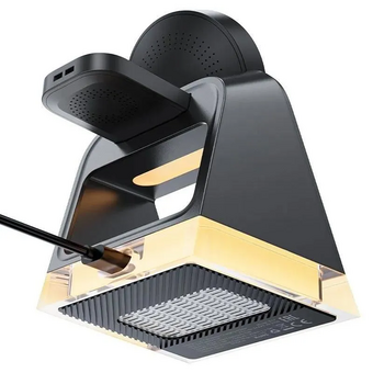 Автодержатель ACEFAST E17 desktop 3-in-1 wireless charging holder Black 