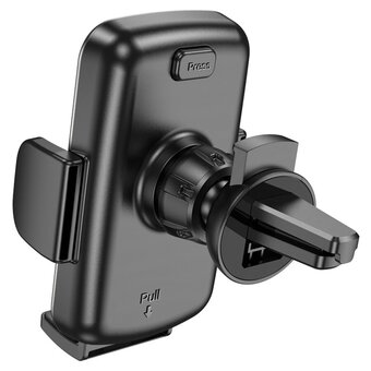  Автодержатель HOCO CA94 Polaris push-type air outlet, black 