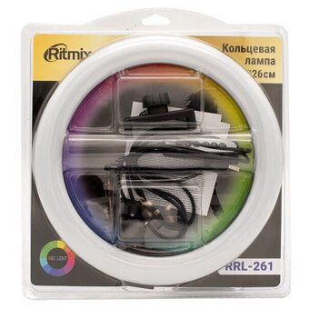  Кольцевой осветитель Ritmix Rrl-261, 120 LED, 26см 