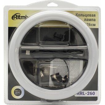  Кольцевой осветитель Ritmix Rrl-260, 120 LED, 26см 