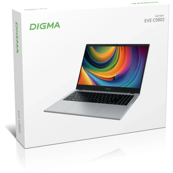  Ноутбук Digma Eve C5802 (DN15N1-8CXW01) N100 8Gb SSD256Gb Intel UHD Graphics 15.6" IPS FHD (1920x1080) Windows 11 Professional silver 