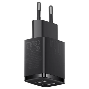  СЗУ Baseus CCXJ010201 Compact Charger 2U 10.5W EU Black 