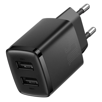  СЗУ Baseus CCXJ010201 Compact Charger 2U 10.5W EU Black 