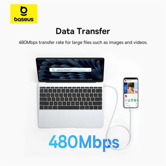  Дата-кабель Baseus P10365200211-03 Superior Series 2 Fast Charging Data Cable Type-C to Type-C 100W 1m Moon White 