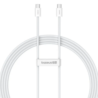  Дата-кабель Baseus P10365200211-03 Superior Series 2 Fast Charging Data Cable Type-C to Type-C 100W 1m Moon White 