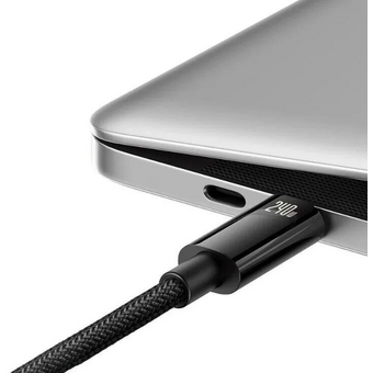  Дата-кабель Baseus CAWJ040001 Tungsten Gold Fast Charging Data Cable Type-C to Type-C 240W 1m Black 
