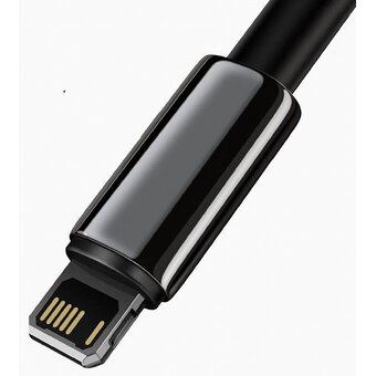  Дата-кабель Baseus CALWJ-A01 Tungsten Gold Fast Charging Data Cable USB to iP 2.4A 2m Black 