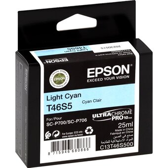  Картридж Epson T46S5 C13T46S500 светло-голубой для SC-P700 