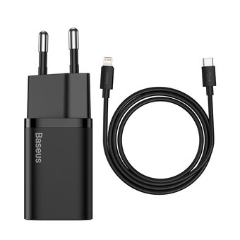  СЗУ Baseus Super Si TZCCSUP-B01 Quick Charger 1C 20W EU Sets Black 