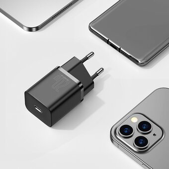  СЗУ Baseus Super Si TZCCSUP-B01 Quick Charger 1C 20W EU Sets Black 