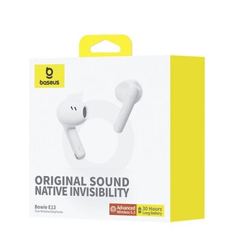  Наушники беспроводные Baseus Bowie E13 True Wireless Earphones Moon White 