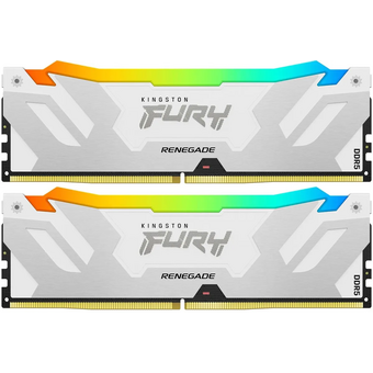  ОЗУ Kingston Fury Renegade KF564C32RWAK2-32 DDR5 - 2x 16ГБ 6400МГц, DIMM, White, Ret 