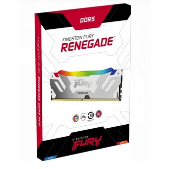  ОЗУ Kingston Fury Renegade KF572C38RWAK2-32 DDR5 - 2x 16ГБ 7200МГц, DIMM, White, Ret 