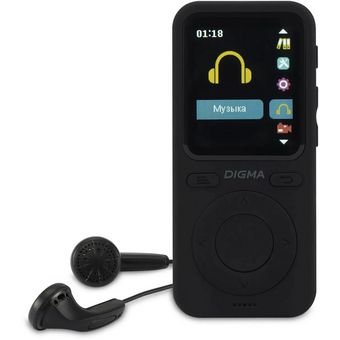  MP3 плеер Digma B5 flash 8ГБ черный 