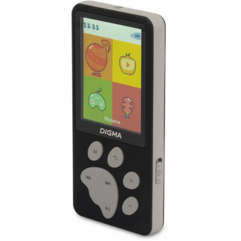  MP3 плеер Digma S5 flash 8ГБ черный/серый 