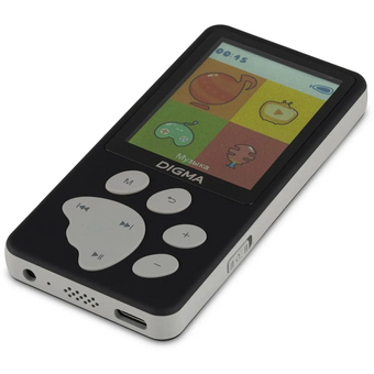  MP3 плеер Digma S5 flash 8ГБ черный/серый 