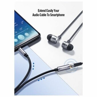  Кабель UGREEN AV118 10595 3.5mm Male to 3.5mm Female Extension Cable 3m Black 