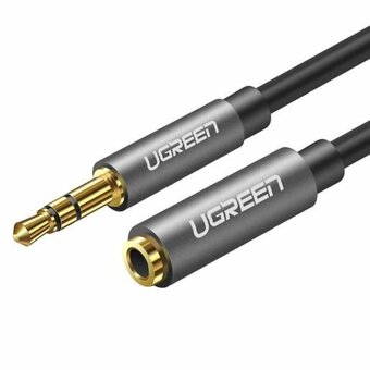  Кабель UGREEN AV118 10595 3.5mm Male to 3.5mm Female Extension Cable 3m Black 