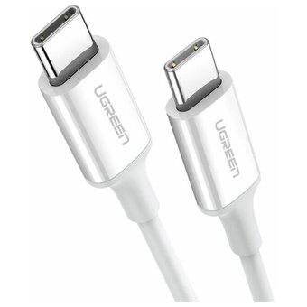  Кабель UGREEN US264 60520 USB-C 2.0 Male To USB-C 2.0 Male 3A Data Cable 2m White 