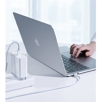  Кабель UGREEN US264 60520 USB-C 2.0 Male To USB-C 2.0 Male 3A Data Cable 2m White 