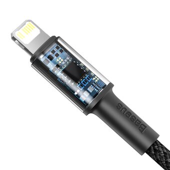  Дата-кабель Baseus (CATLGD-01) High Density Braided Fast Charging Type-C to iP PD 20W 1m Black 