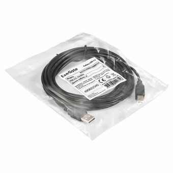  Кабель ExeGate EX-CC-USB2-AMBM-5.0 EX294746RUS USB 2.0 Am/Bm 5м 