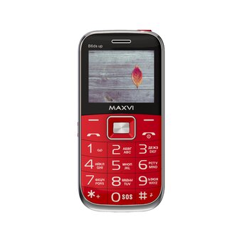  Мобильный телефон Maxvi B6ds up red 