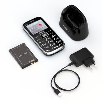  Мобильный телефон Maxvi B6ds up black 
