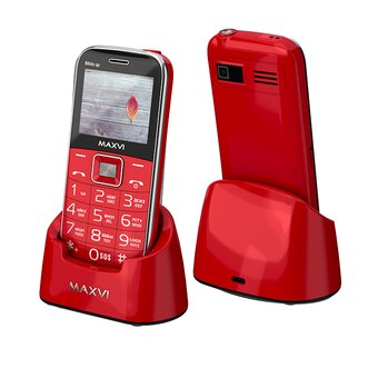  Мобильный телефон Maxvi B6ds up red 