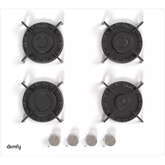  Варочная поверхность газовая Domfy DM6430GH WG белый 