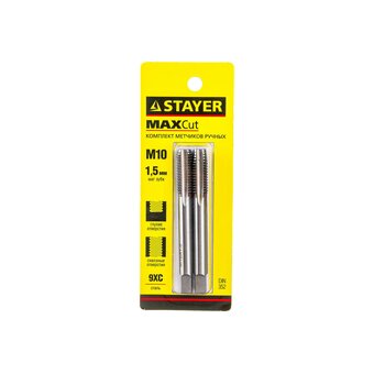  Набор метчиков Stayer 28025-10-1.5-H2 2 предмета 