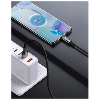 Дата-кабель Baseus Explorer (CATS000301) Auto Power-Off Fast Charging USB to Type-C 100W 2m Black 