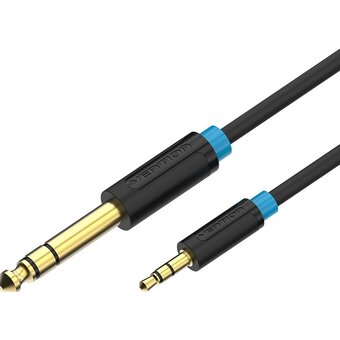  Кабель аудио Vention BABBH Jack 6,5 mm M/3,5 M 2м 