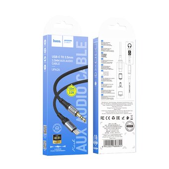  Аудио-адаптер HOCO UPA26 Fresh digital audio conversion cable Type-C черный 