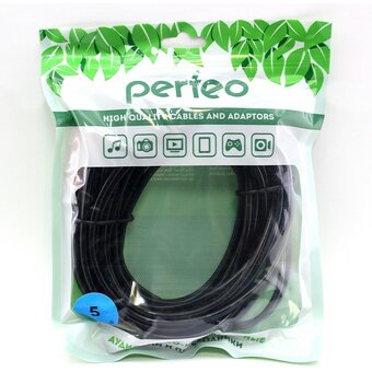  Кабель Perfeo J2005 Jack 3.5 мм вилка - 2xRCA вилка 5м 