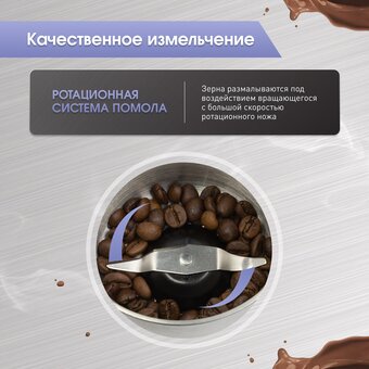  Кофемолка Zigmund & Shtain ZCG-10 Al caffe 