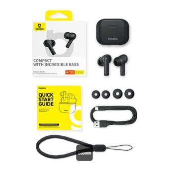  Наушники bluetooth TWS Baseus Bowie E17 Black 