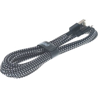  Кабель Perfeo U4802 USB2.0 A вилка - Micro USB вилка черно-белый 3м 