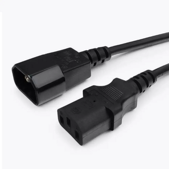  Кабель питания GoPower 00-00024537 C14 (m)-C13 (f) 1.8м ПВХ удлинитель черный 1/10/100 